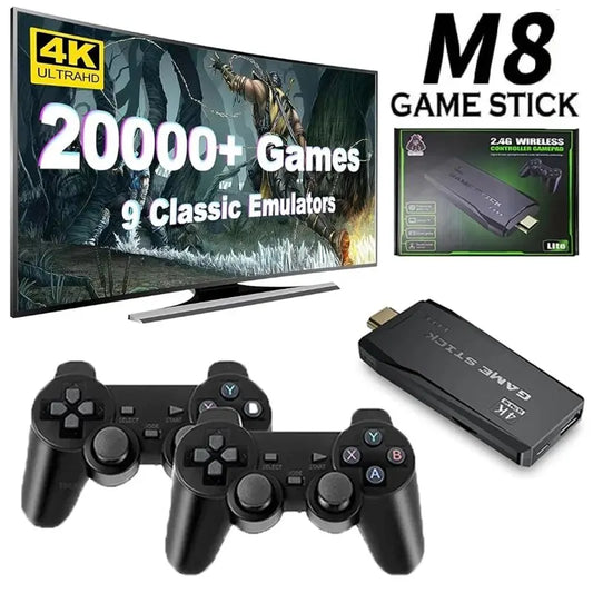 Console de Jeu Rétro 4K - 20 000 Jeux Intégrés & Manettes Sans Fil